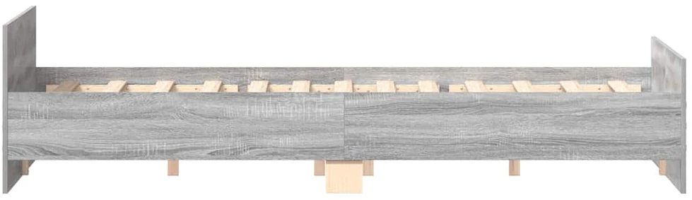 Lovos rėmas su galvūgaliu ir kojūgaliu, pilkas, 200x200cm