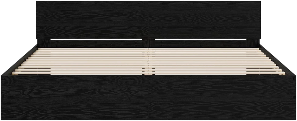 Lova Lovos Rėmas su Galvūgaliu Juodojo ąžuolo 200 x 200 cm