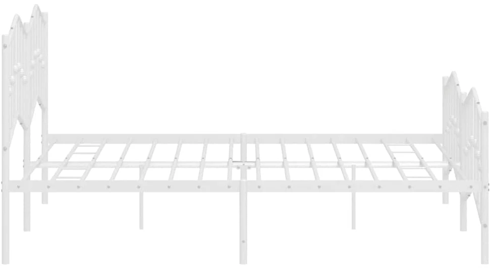 Lova Lovos rėmas su galvūgaliu/kojūgaliu, baltas, 183x213cm, metalas