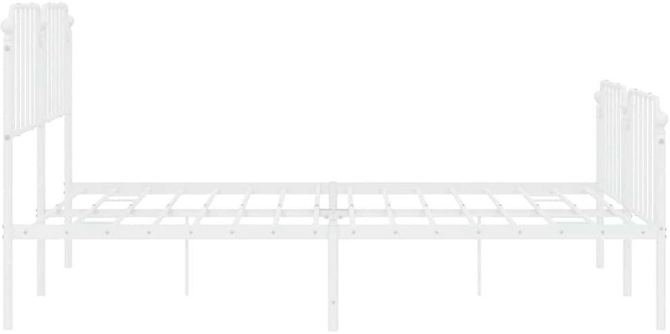Lova Lovos rėmas su galvūgaliu/kojūgaliu, baltas, 183x213cm, metalas