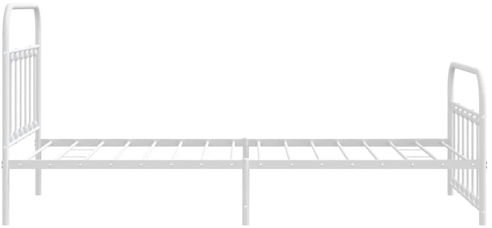 Lova Lovos rėmas su galvūgaliu/kojūgaliu, baltas, 107x203cm, metalas