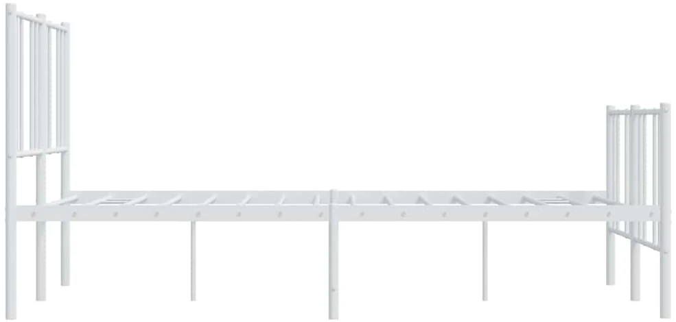 Lova Lovos rėmas su galvūgaliu/kojūgaliu, baltas, 135x190cm, metalas