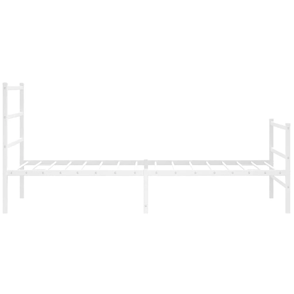 Lovos rėmas su galvūgaliu/kojūgaliu, baltas, 100x200cm, metalas