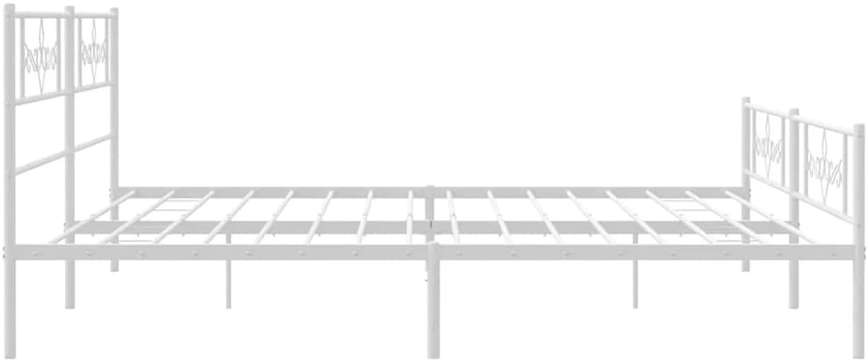 Lova Lovos rėmas su galvūgaliu/kojūgaliu, baltas, 183x213cm, metalas