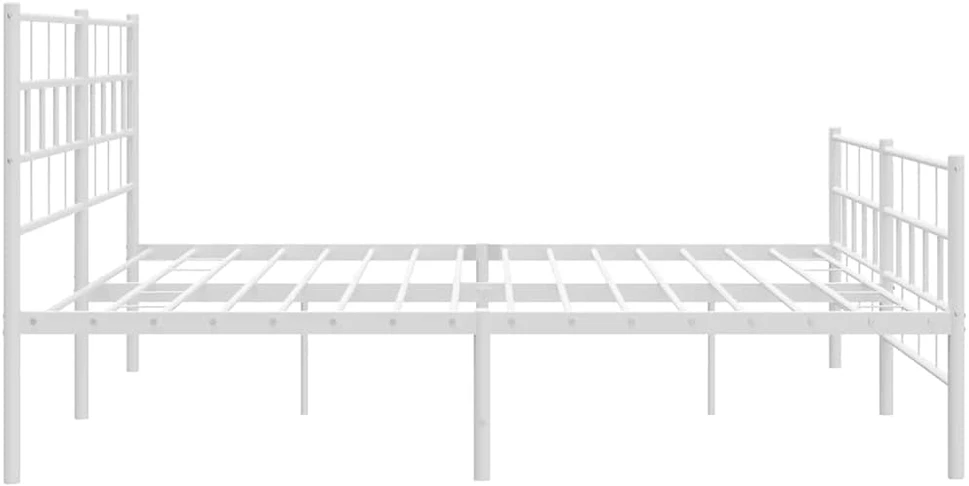 Lova Lovos rėmas su galvūgaliu/kojūgaliu, baltas, 183x213cm, metalas