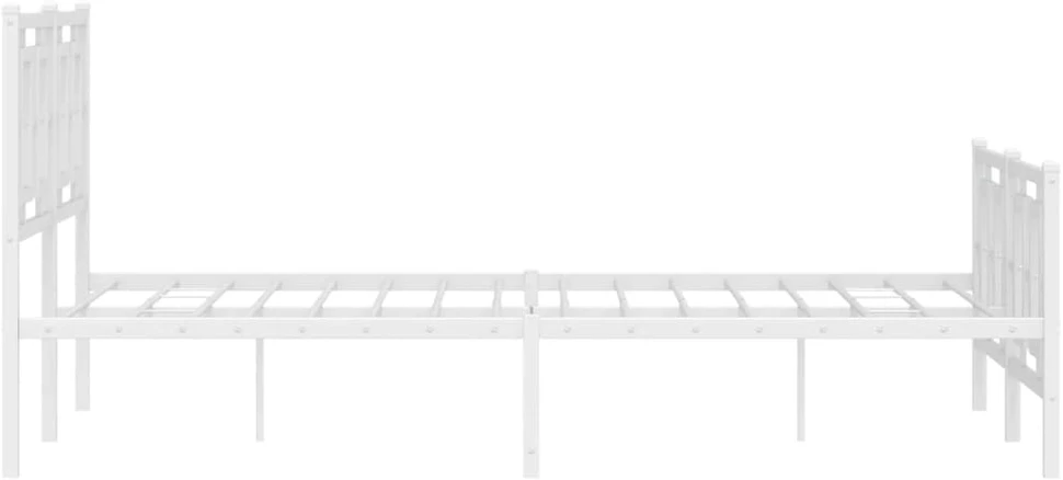 Lova Lovos rėmas su galvūgaliu/kojūgaliu, baltas, 135x190cm, metalas