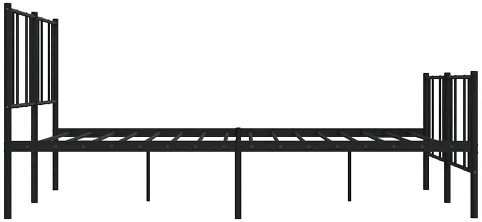 Lova Lovos rėmas su galvūgaliu/kojūgaliu, juodas, 183x213cm, metalas