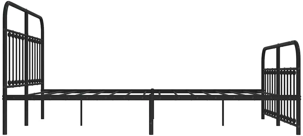 Lova Lovos rėmas su galvūgaliu/kojūgaliu, juodas, 183x213cm, metalas
