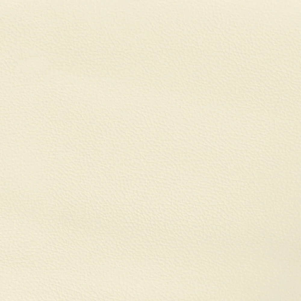 Lovos rėmas su galvūgaliu, kreminis, 200x200 cm, dirbtinė oda