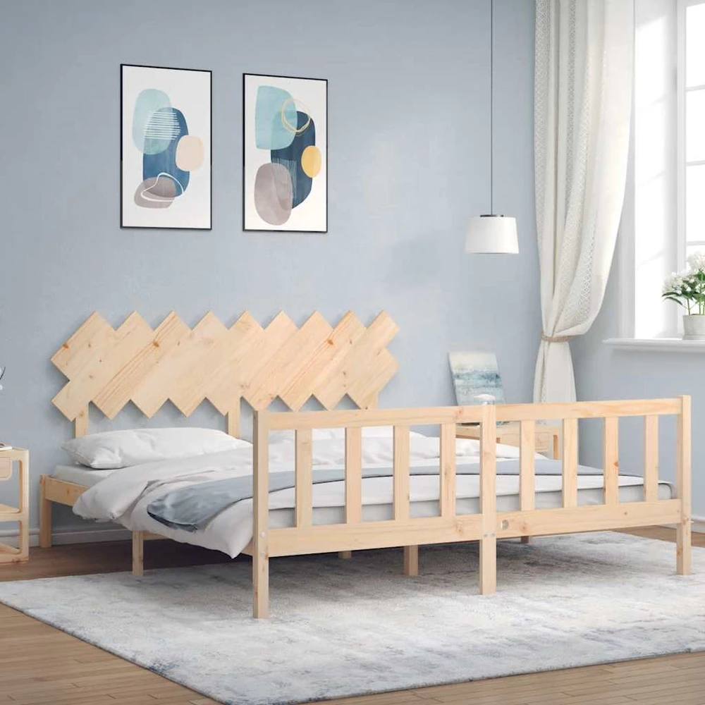 Lova Lovos rėmas su galvūgaliu, medienos masyvas, itin didelis
