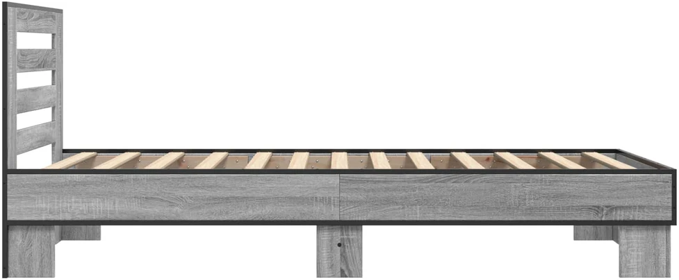 Lova Lovos Rėmas su Galvūgaliu Pilka Sonoma 80 x 200 cm