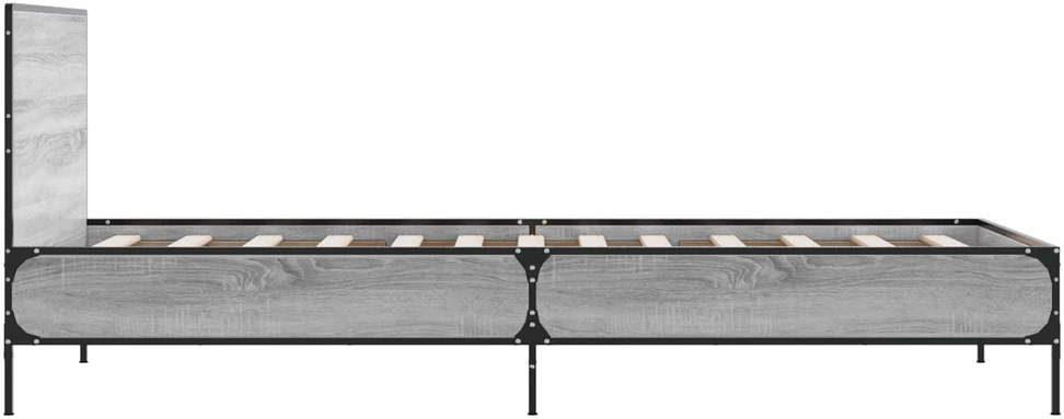 Lova Lovos Rėmas su Galvūgaliu Pilka Sonoma 80 x 200 cm