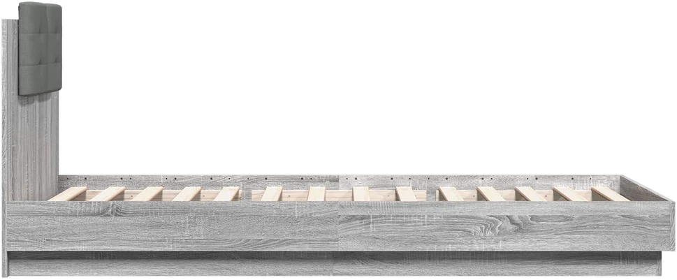 Lova Lovos Rėmas su Galvūgaliu Pilka Sonoma 80 x 200 cm