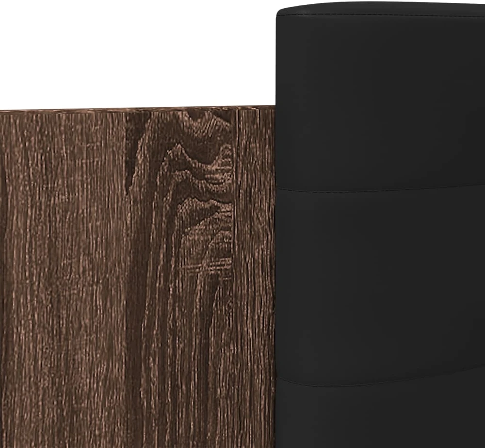 Lovos rėmas su galvūgaliu, rudas ąžuolo, 90x190cm, mediena