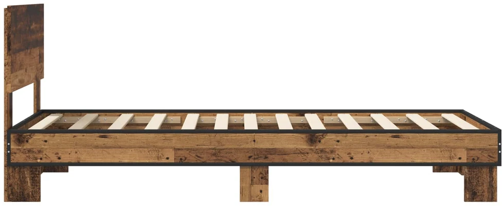 Lova Lovos Rėmas su Galvūgaliu Sendintos medienos 80 x 200 cm