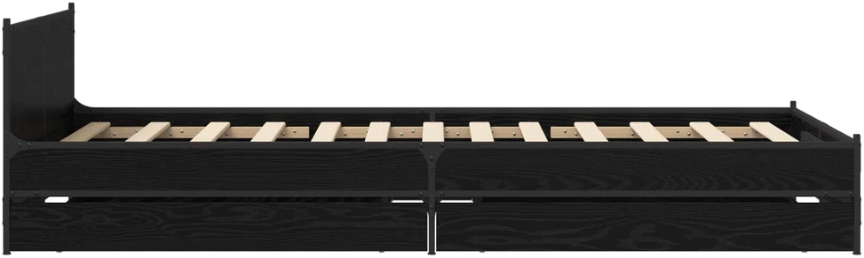 Lova Lovos Rėmas su Galvūgaliu su stalčių Juodojo ąžuolo 80 x 200 cm