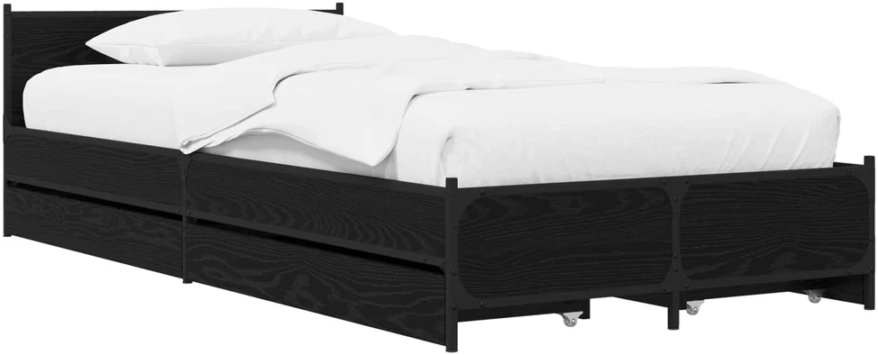 Lova Lovos Rėmas su Galvūgaliu su stalčių Juodojo ąžuolo 80 x 200 cm