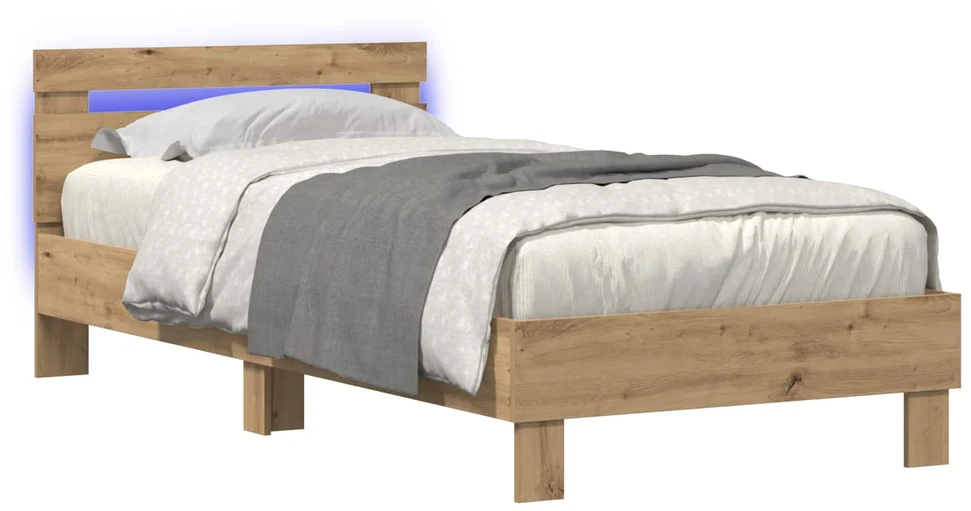 Lova Lovos rėmas Artisano ąžuolo 80 x 200 cm Apdirbta mediena