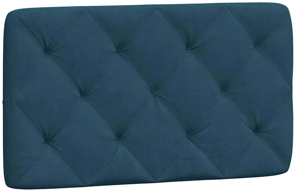 Lovos rėmas su LED, mėlynos spalvos, 90x190cm, aksomas