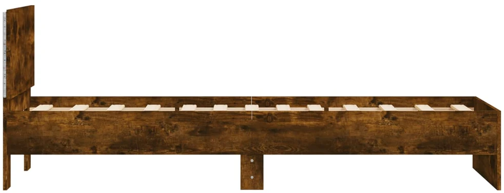 Lova Lovos rėmas Dūminio ąžuolo 80 x 200 cm Apdirbta mediena