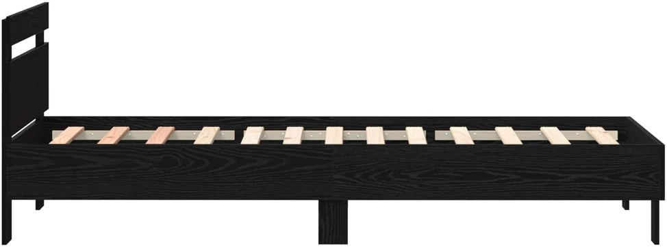 Lovos rėmas Juodas ąžuolas 90 x 190 cm Apdirbta mediena