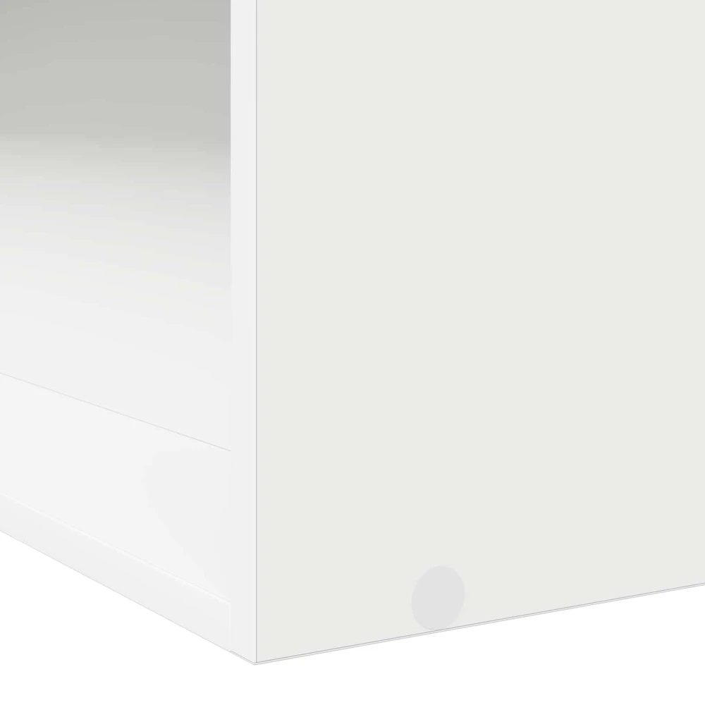 Lova Lovos rėmas su saugojimu Balta 80 x 200 cm Apdirbta mediena
