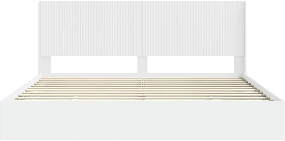 Lovos rėmas su saugojimu ir nugara Balta 180 x 200 cm