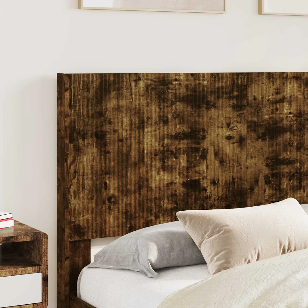 Lovos rėmas su saugojimu ir nugara Dūminio ąžuolo 160 x 200 cm