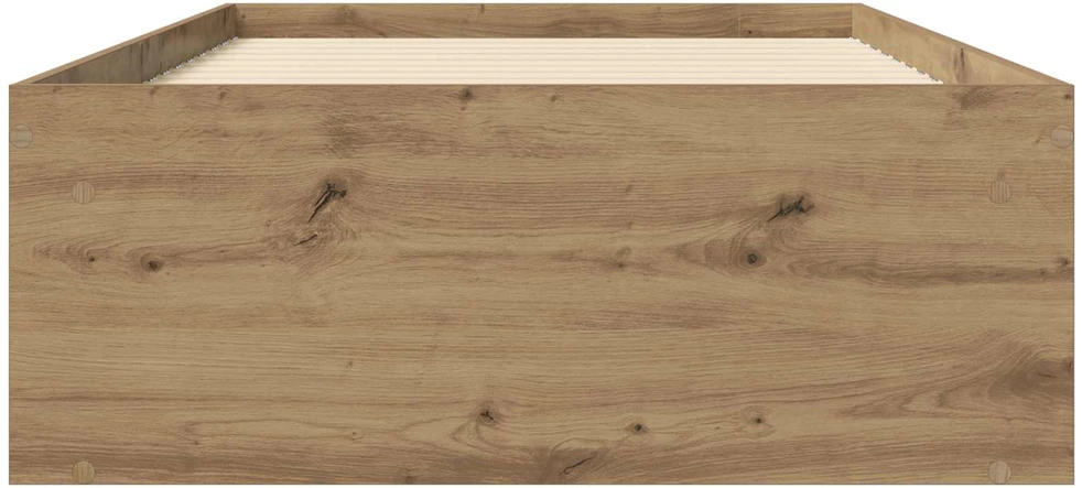 Lova Lovos rėmas su saugojimu su lentyna Artisano ąžuolo 80 x 200 cm