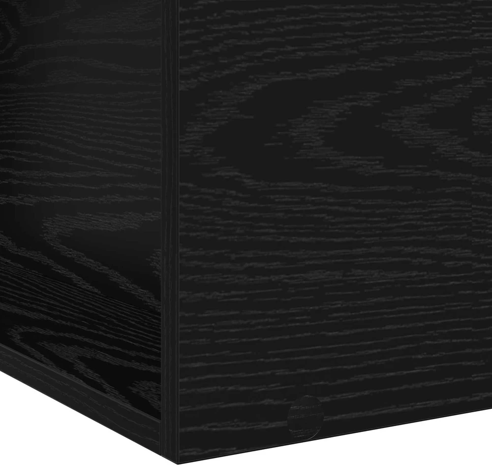 Lova Lovos rėmas su saugojimu su lentyna Juodojo ąžuolo 80 x 200 cm