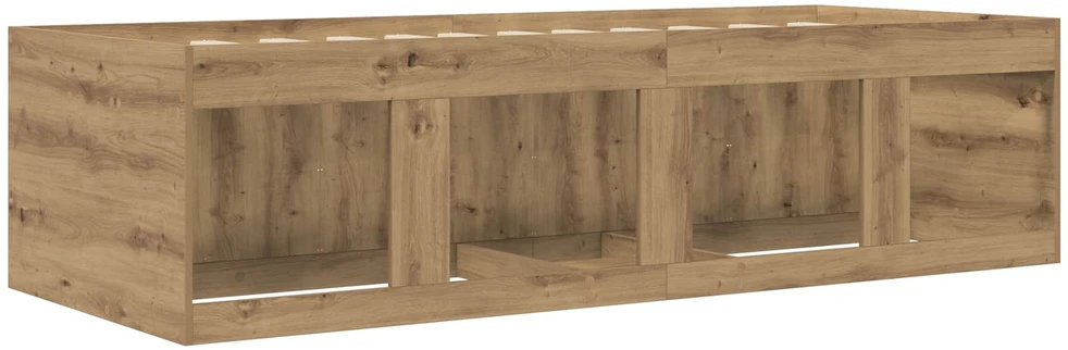 Lova Lovos rėmas su saugojimu su stalčių Artisano ąžuolo 80 x 200 cm