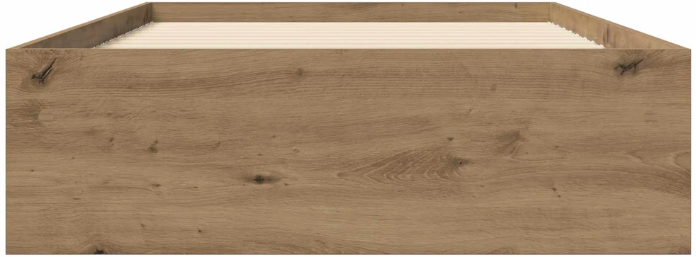 Lova Lovos rėmas su saugojimu su stalčių Artisano ąžuolo 80 x 200 cm