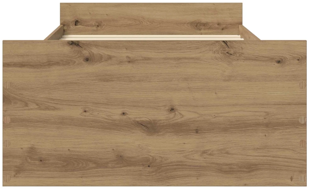 Lova Lovos rėmas su saugojimu su stalčių Artisano ąžuolo 80 x 200 cm