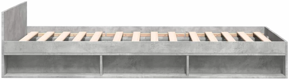 Lova Lovos rėmas su saugojimu su stalčių Betono pilka 80 x 200 cm