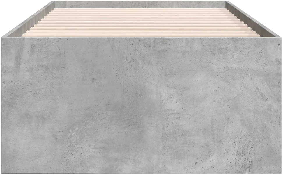 Lova Lovos rėmas su saugojimu su stalčių Betono pilka 80 x 200 cm