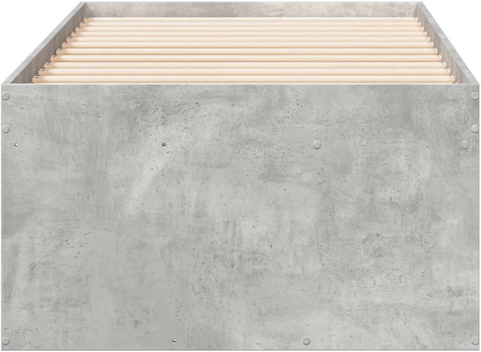 Lova Lovos rėmas su saugojimu su stalčių Betono pilka 80 x 200 cm