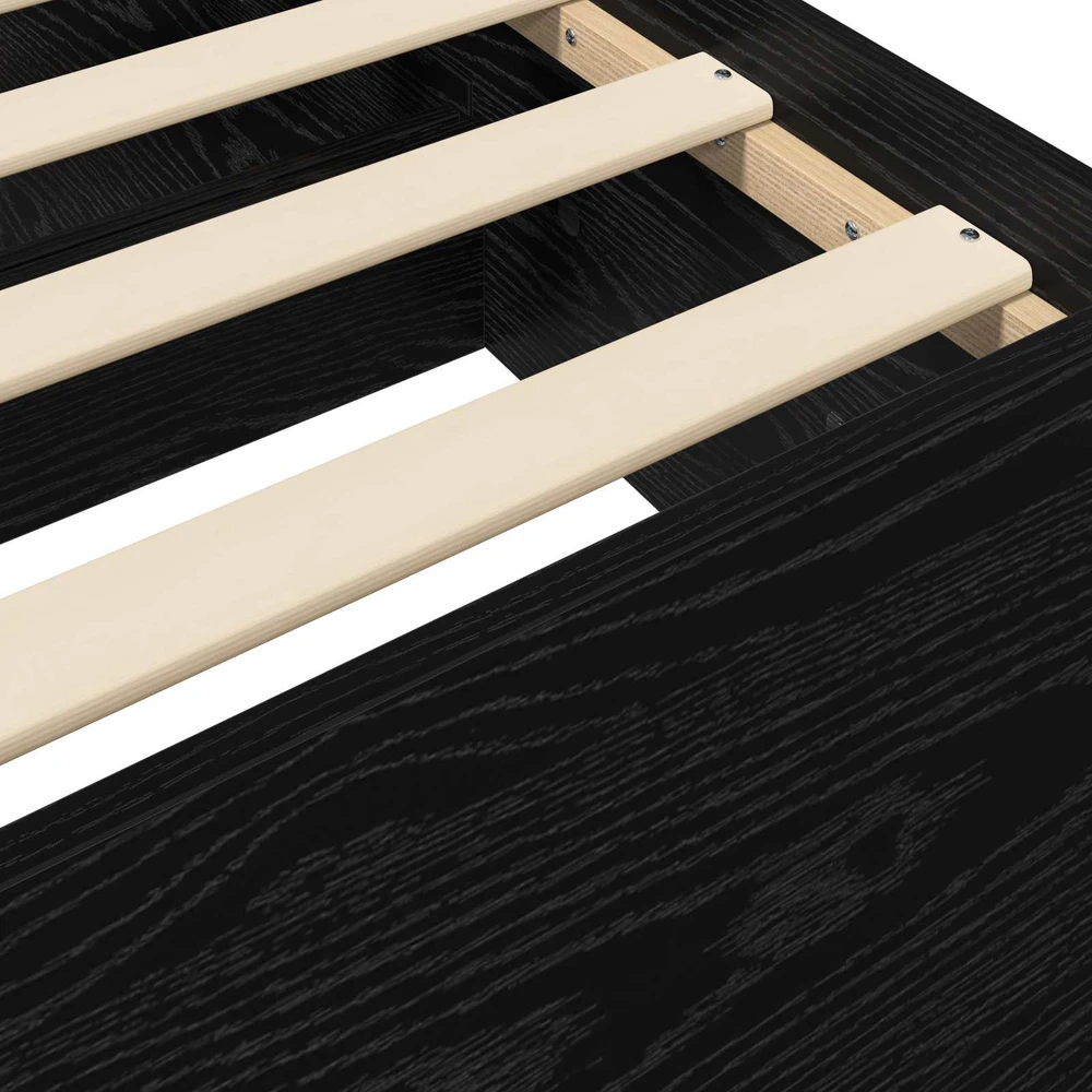 Lova Lovos rėmas su saugojimu su stalčių Juodojo ąžuolo 80 x 200 cm