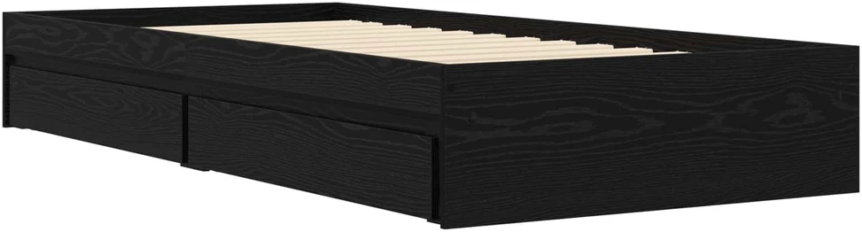 Lova Lovos rėmas su saugojimu su stalčių Juodojo ąžuolo 80 x 200 cm