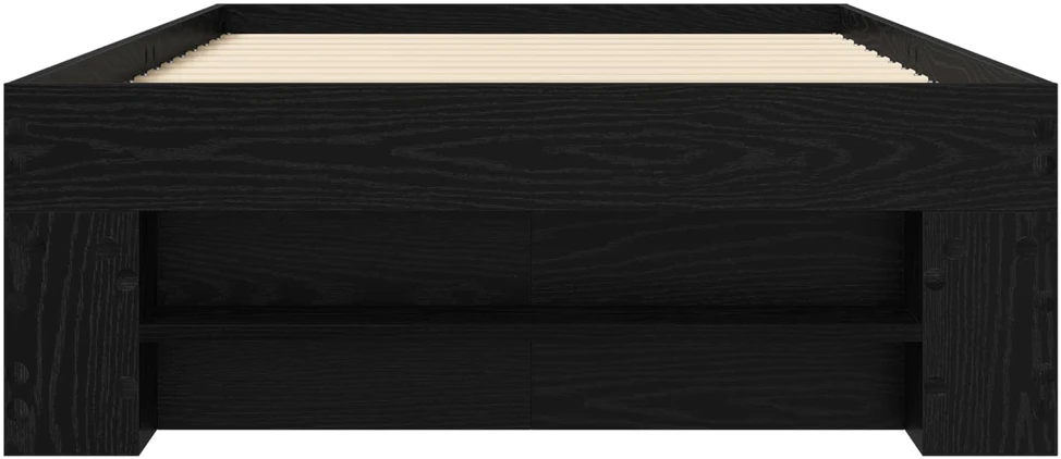 Lova Lovos rėmas su saugojimu su stalčių Juodojo ąžuolo 80 x 200 cm