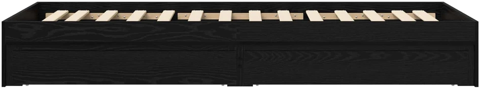 Lova Lovos rėmas su saugojimu su stalčių Juodojo ąžuolo 80 x 200 cm