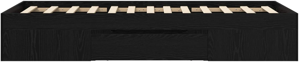 Lova Lovos rėmas su saugojimu su stalčių Juodojo ąžuolo 80 x 200 cm