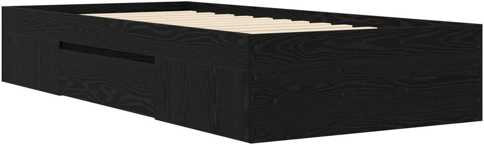 Lova Lovos rėmas su saugojimu su stalčių Juodojo ąžuolo 80 x 200 cm