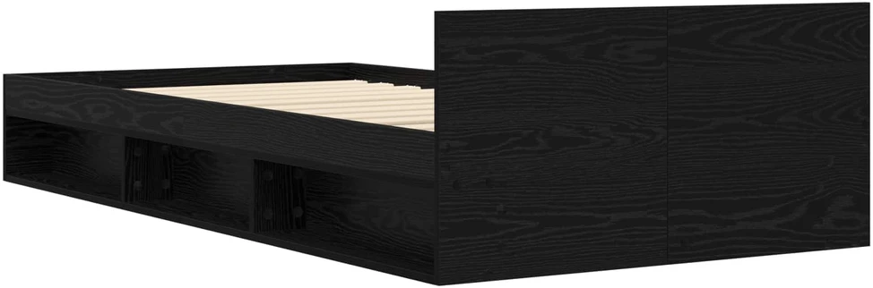 Lova Lovos rėmas su saugojimu su stalčių Juodojo ąžuolo 80 x 200 cm