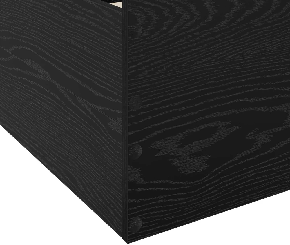Lova Lovos rėmas su saugojimu su stalčių Juodojo ąžuolo 80 x 200 cm