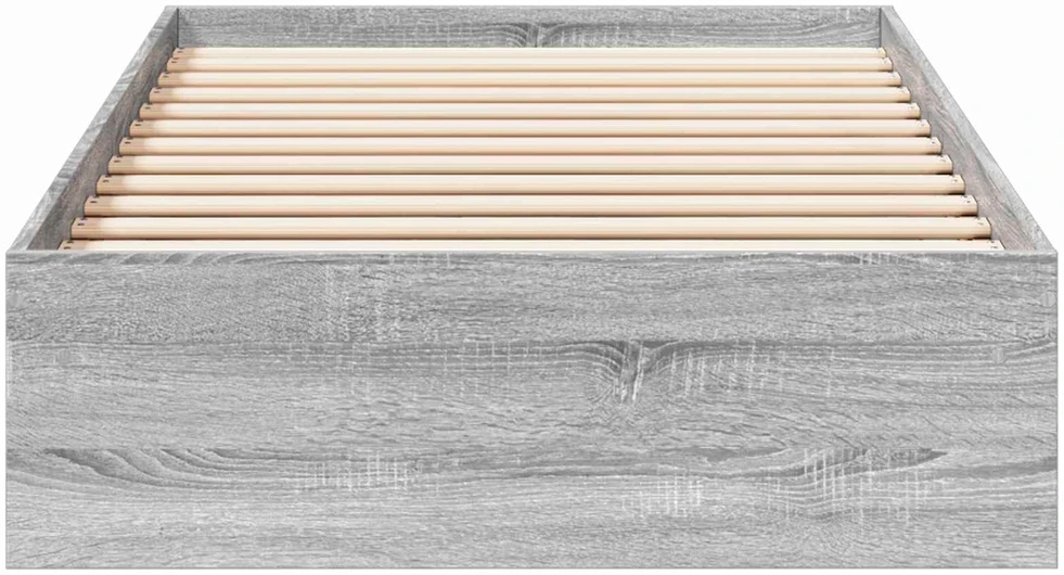 Lova Lovos rėmas su saugojimu su stalčių Pilka Sonoma 80 x 200 cm