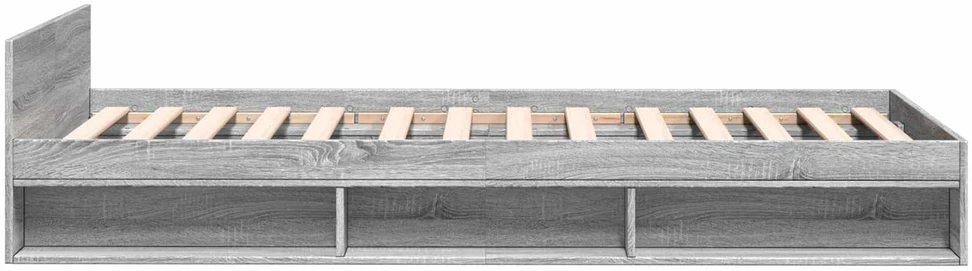 Lova Lovos rėmas su saugojimu su stalčių Pilka Sonoma 80 x 200 cm