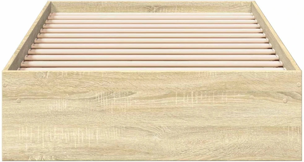 Lova Lovos rėmas su saugojimu su stalčių Sonoma ąžuolas 80 x 200 cm