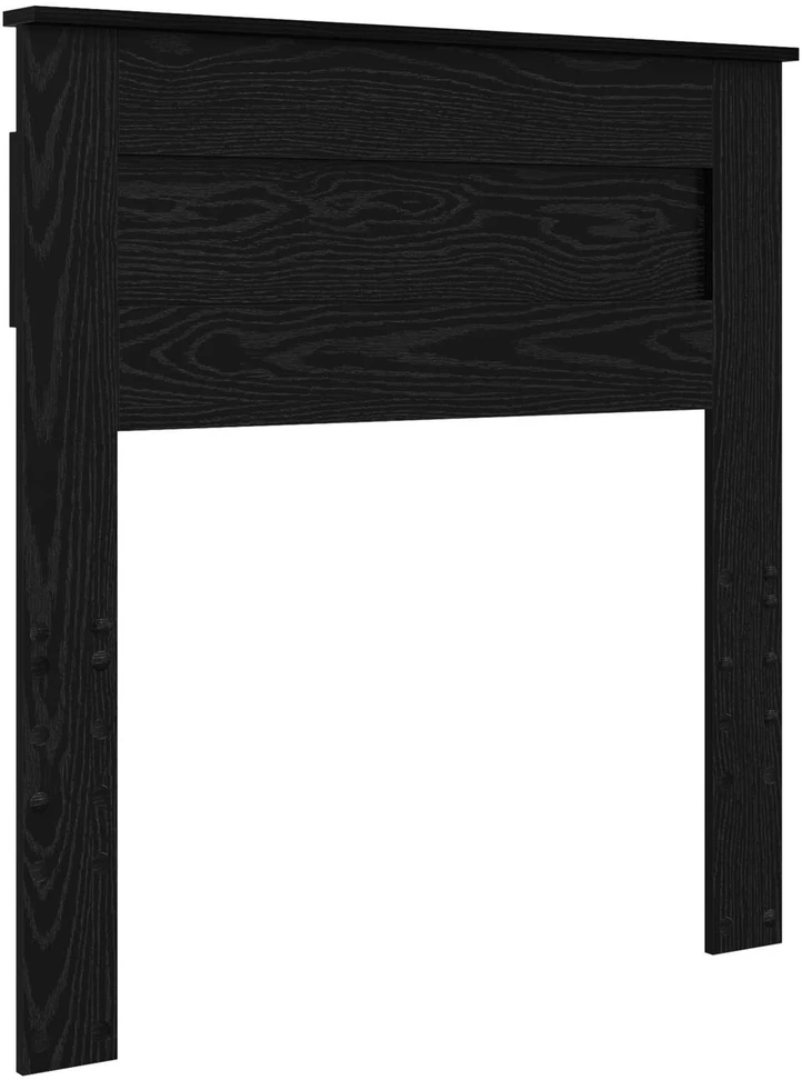 Lova Lovos rėmas Paprastas Juoda 75 x 190 cm Kietos pušies mediena