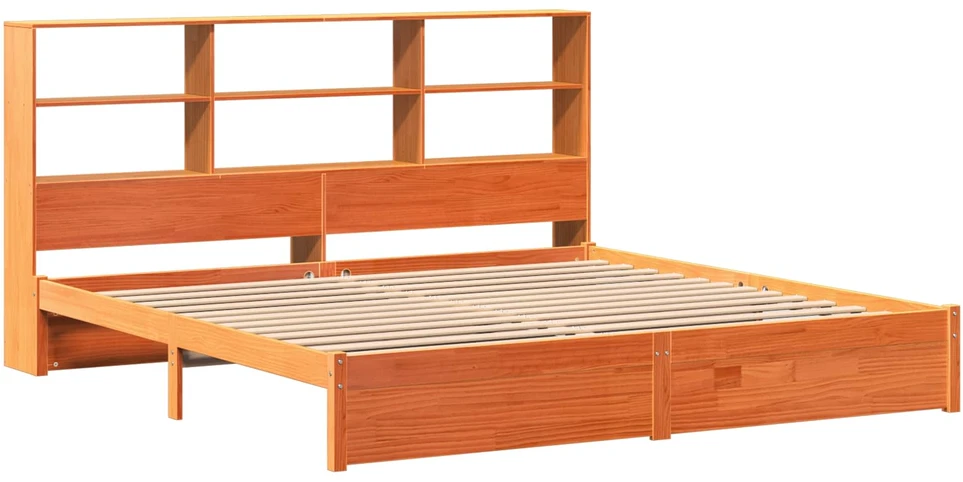 Lovos rėmas su saugykla su lentyna Vaško Ruda 200 x 200 cm