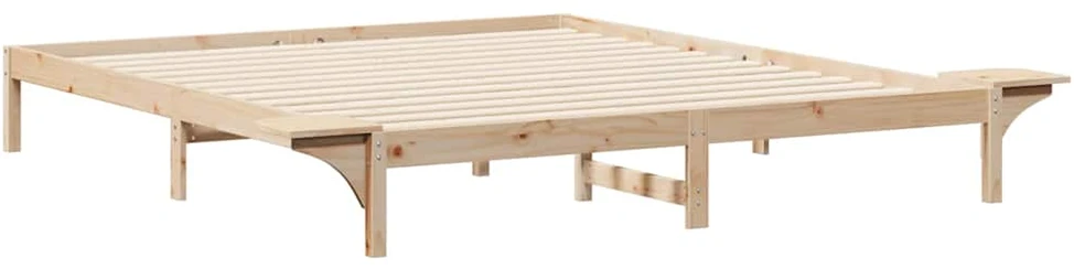 Lova Lovos rėmas su šoninėmis stalelėmis Natūrali 200 x 220 cm